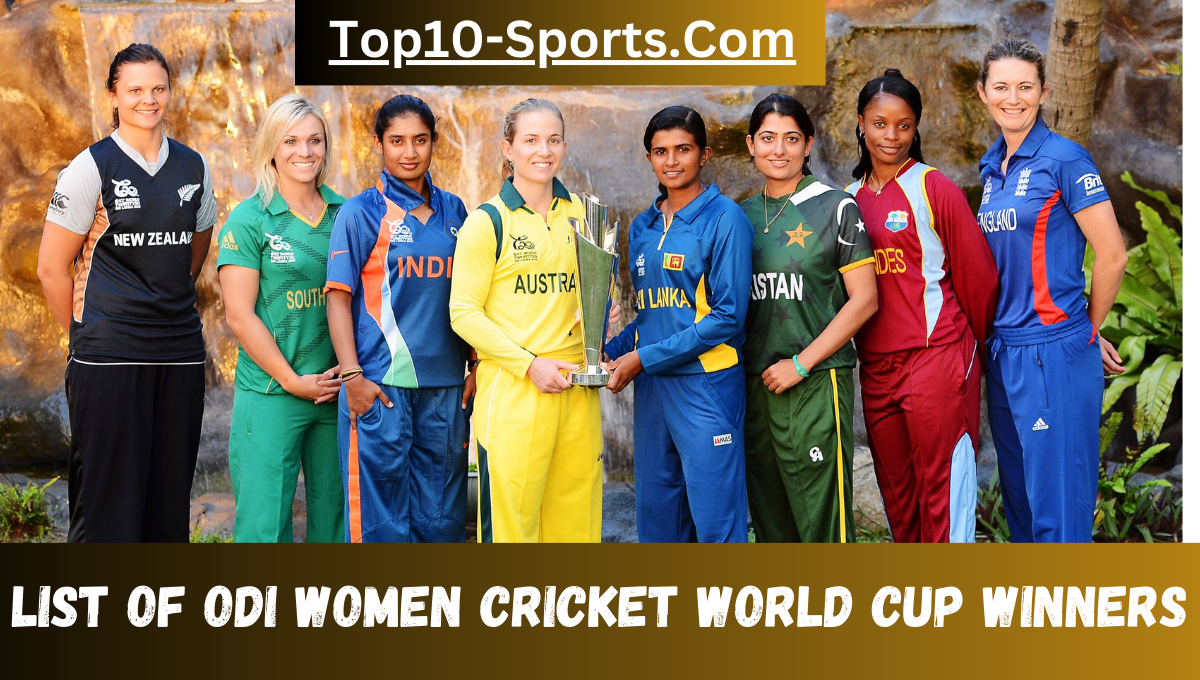 List of ODI Women Cricket World Cup Winners